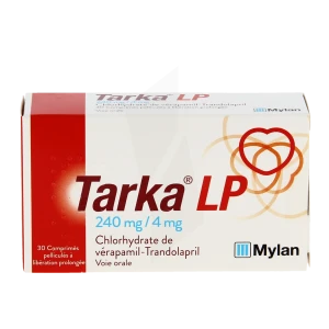 Tarka Lp 240 Mg/4 Mg, Comprimé Pelliculé à Libération Prolongée