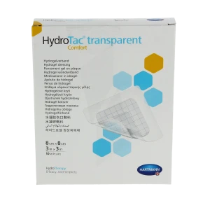 Hydrotac Transparent Comfort Pans Gel Adhésif 8x8cm B/ 10