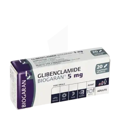Glibenclamide Biogaran 5 Mg, Comprimé Sécable à Nice