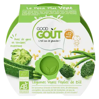 Good Goût Alimentation Infantile Légumes Verts Perles De Blé Assiette/220g à BANTZENHEIM