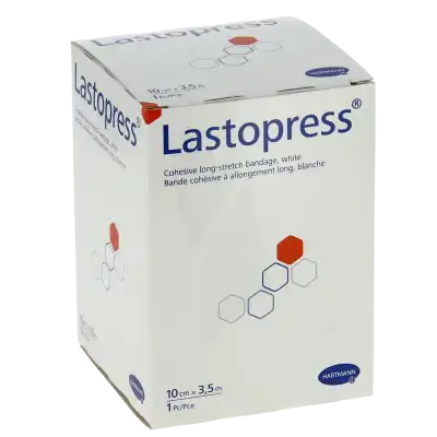 Lastopress® Bande De Compression Cohésive 10 Cm X 3,5 Mètres - Coloris Blanc à MANDUEL