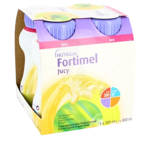 Fortimel Jucy Nutriment Tropical 4 Bouteilles/200ml