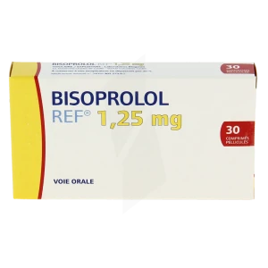 Bisoprolol Ref 1,25 Mg, Comprimé Pelliculé