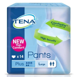 Tena Pants Plus Slip Absorbant Incontinence Urinaire Large Sachet/14