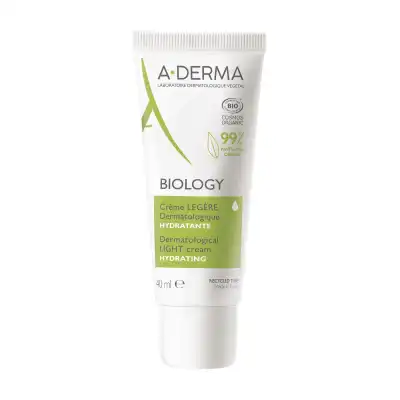 Aderma Biology Crème Légère Dermatologique Hydratante T/40ml à TOURS