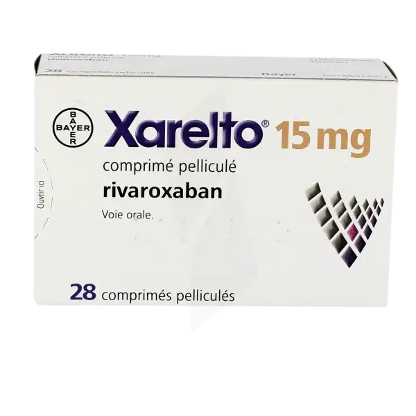 Xarelto 15 Mg, Comprimé Pelliculé