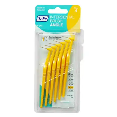 Tepe Brossettes Interdentaires Angle Jaune 0.7mm à Andernos