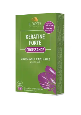 Biocyte Kératine Forte Croissance Caps B/20 à  NICE
