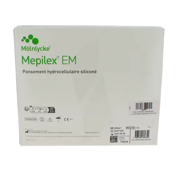 Mepilex Em Pansement Hydrocellulaire Découpable Stérile 14x15cm