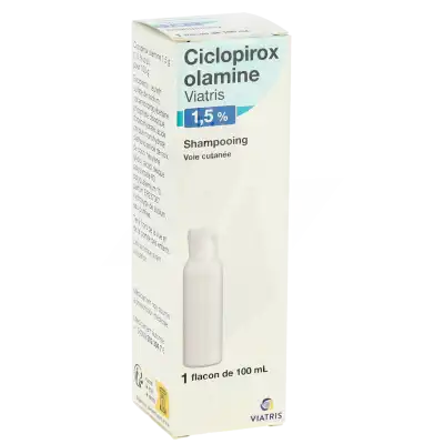 Ciclopirox Olamine Viatris 1,5%, Shampooing à Courbevoie