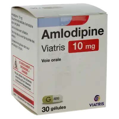 Amlodipine Viatris 10 Mg, Gélule à Chelles