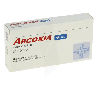 Arcoxia 60 Mg, Comprimé Pelliculé à COLLONGES-SOUS-SALEVE