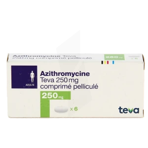 Azithromycine Teva 250 Mg, Comprimé Pelliculé