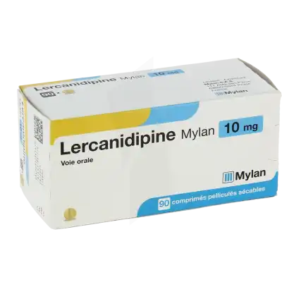 Lercanidipine Viatris 10 Mg, Comprimé Pelliculé Sécable à Osny