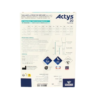 Actys 20 Bas Autofix Pf Femme Noir T1n