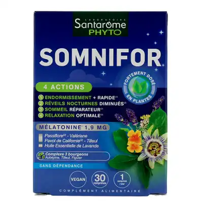 Santarome Somnifor 4 Actions Cpr B/30 à ANDERNOS-LES-BAINS