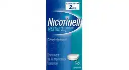 Nicotinell Menthe 2 Mg, Comprimé à Sucer Plq/96