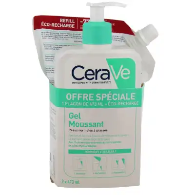 CERAVE GEL MOUSS A/IMPERF 473+RECH