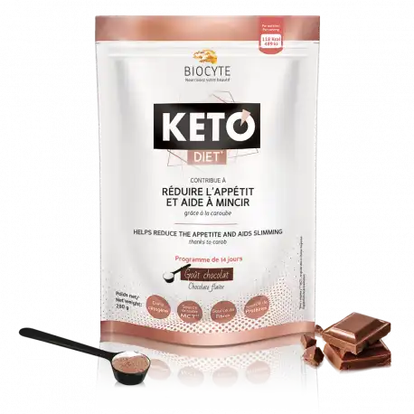 Biocyte Kéto Diet' Préparation Chocolat Noir Sachet/280g