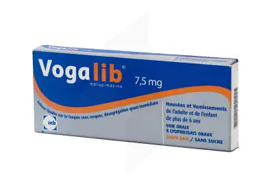 Vogalib 7,5 Mg Lyophilisat Oral Sans Sucre Plq/8 à CHALON SUR SAÔNE 