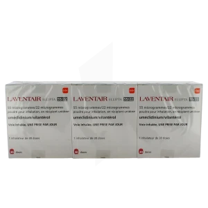 Laventair Ellipta 55 Microgrammes/22 Microgrammes, Poudre Pour Inhalation En Récipient Unidose