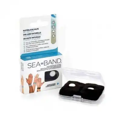 Sea-band Bracelet Anti-nausées Adulte Noir à BOURG-SAINT-MAURICE