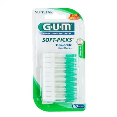 Gum Soft Picks + Fluoride Fluor X 80 Regular à Blaye