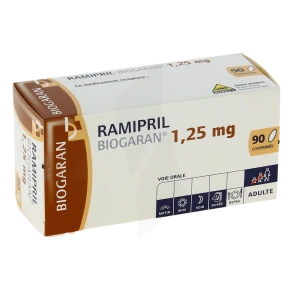 Ramipril Biogaran 1,25 Mg, Comprimé