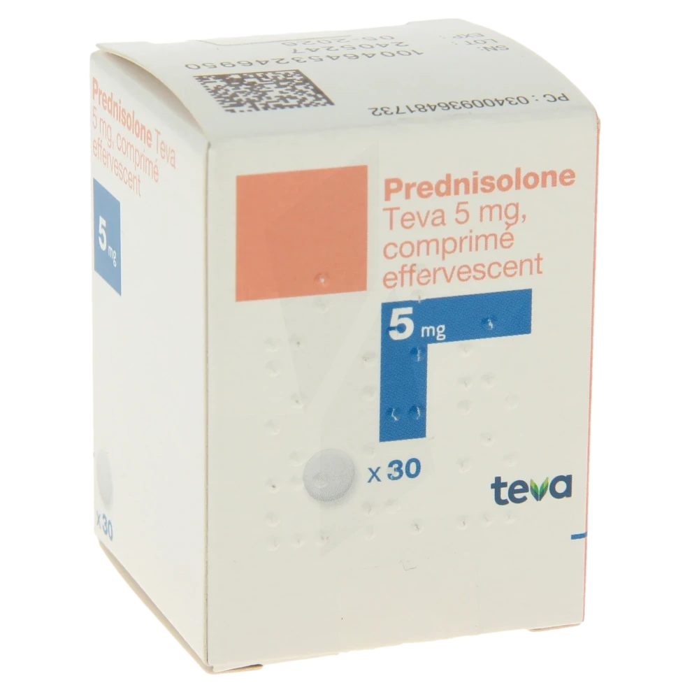 Prednisolone Teva 5 Mg, Comprimé Effervescent
