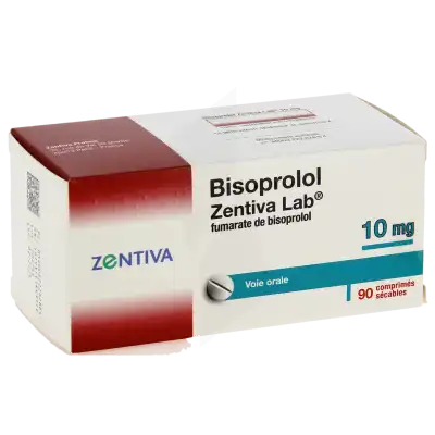 BISOPROLOL ZENTIVA LAB 10 mg, comprimé sécable