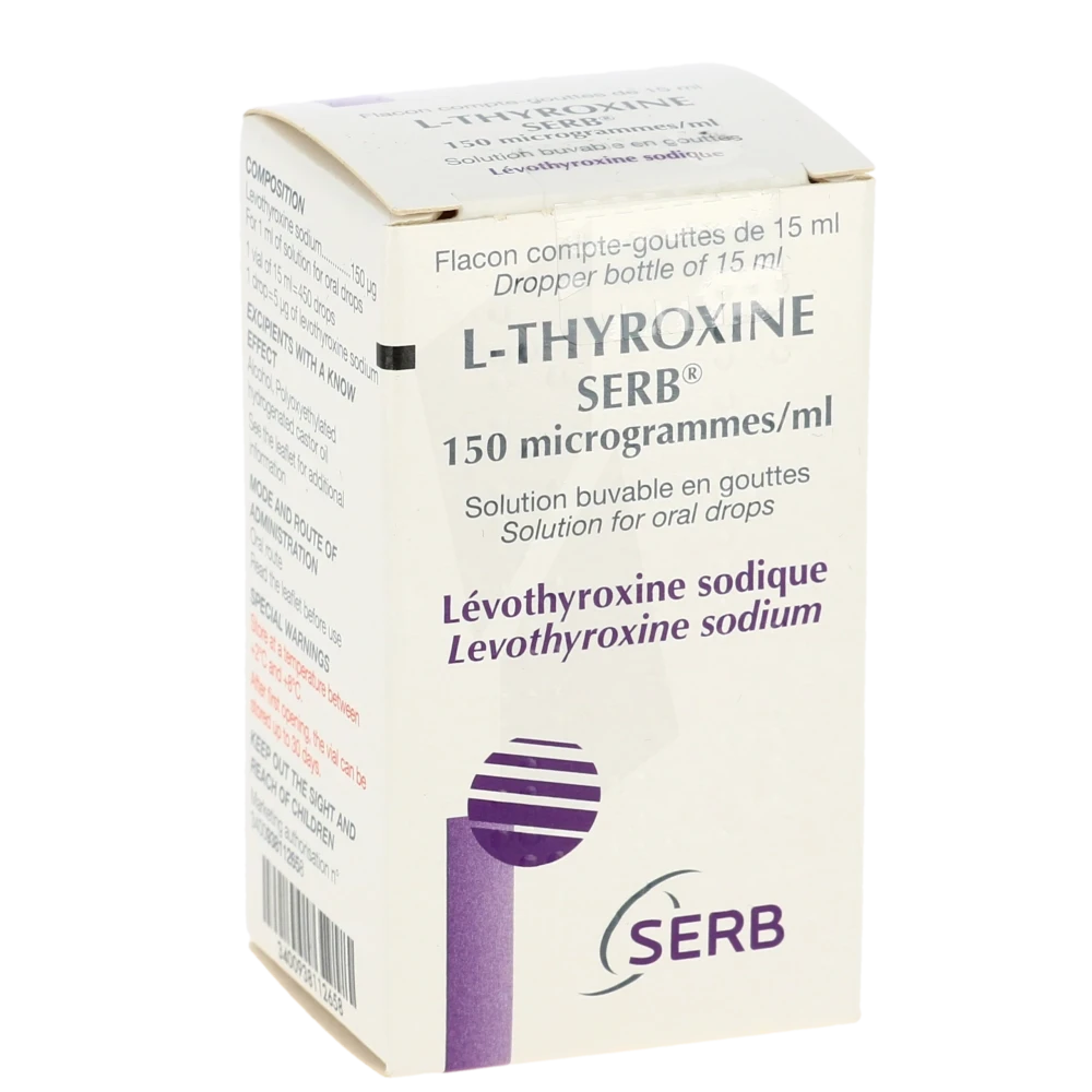 L-thyroxine Serb 150 Microgrammes/ml, Solution Buvable En Gouttes