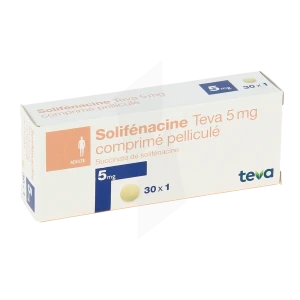 Solifenacine Teva 5 Mg, Comprimé Pelliculé