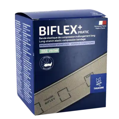 Thuasne Biflex 16 Pratic Bande Contention Légère Chair 8cmx4m à VIC-FEZENSAC