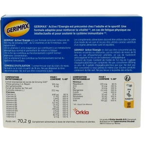 Gerimax Active L'energie Comprimé B/60