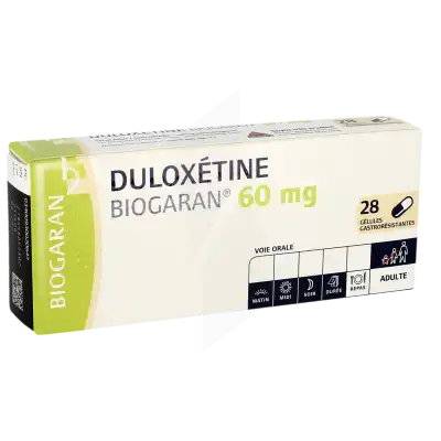 Duloxetine Biogaran 60 Mg, Gélule Gastro-résistante à Nice