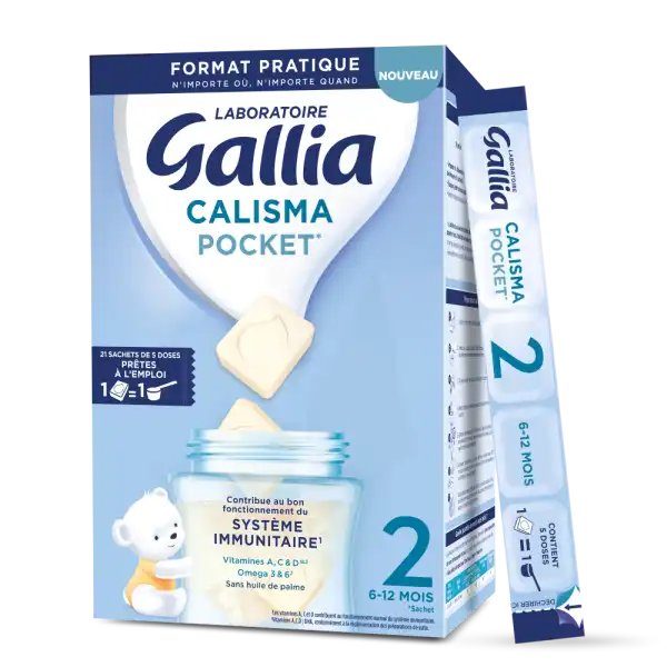 Gallia Calisma Pocket 2 Lait En Poudre 21sachets/24g
