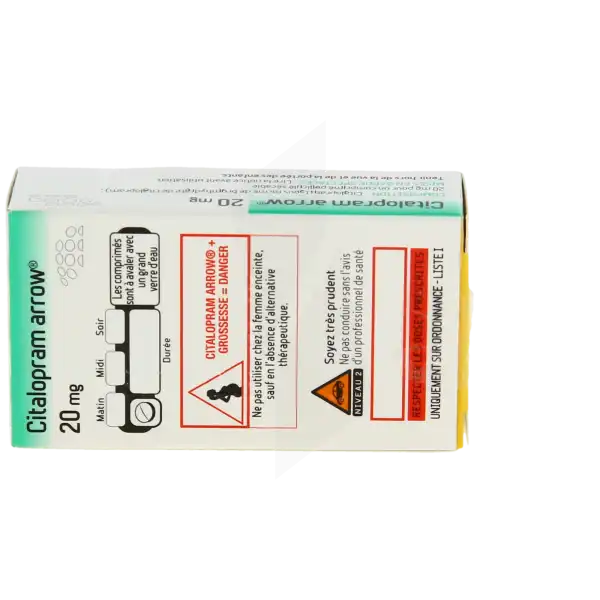 Citalopram Arrow 20 Mg, Comprimé Pelliculé Sécable