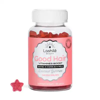 Lashilé Beauty Good Hair Vitamines Boost Gummies Sans Sucre Pot/60 à LE PIAN MEDOC