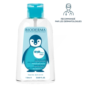 Bioderma Abcderm H2o Eau Micellaire Nettoyante Bébé & Enfant Peau Sèche 1l