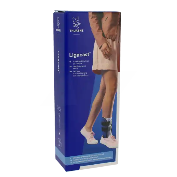 Thuasne Ligacast Chevillère Noir/bleu Taille 0