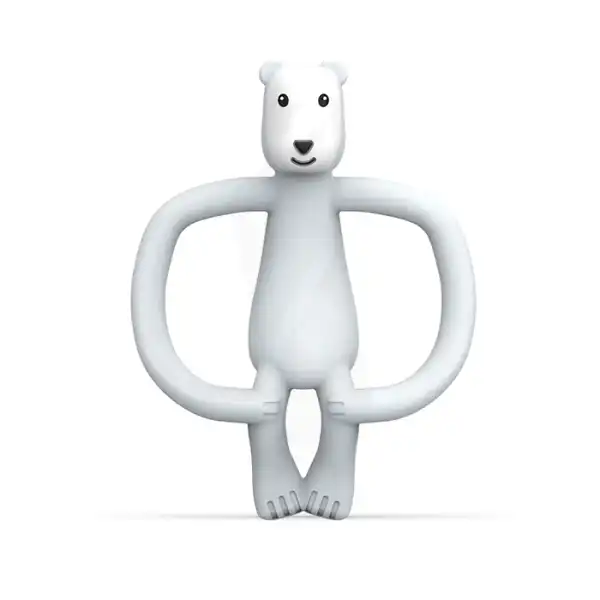 Anneau De Dentition Animals Matchstick Monkey Biocote Pomelo Polar Bear Blanc