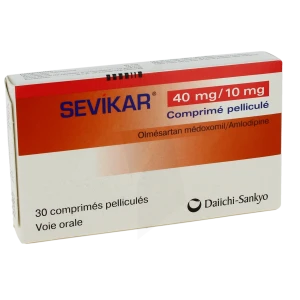 Sevikar 40 Mg/10 Mg, Comprimé Pelliculé