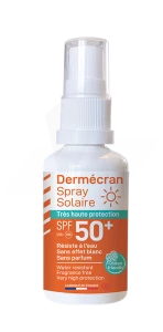 Dermécran® Spray Solaire Très Haute Protection Spf 50+ Spray Nomade 50ml