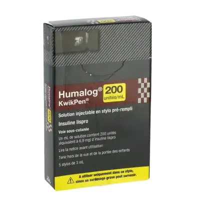 Humalog 200 Ui/ml Kwikpen, Solution Injectable En Stylo Prérempli à Blere
