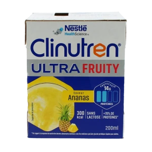 Clinutren Ultra Fruity Nutriment Ananas 4 Briquettes De 200 Ml
