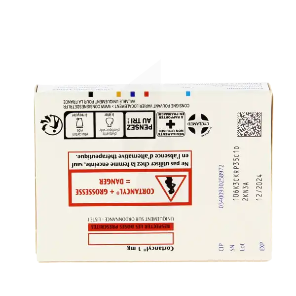 Cortancyl 1 Mg, Comprimé