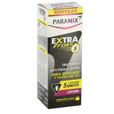 Paranix Extra Fort 5 Min Lot Antipoux Spray/100ml+peigne à BARENTIN