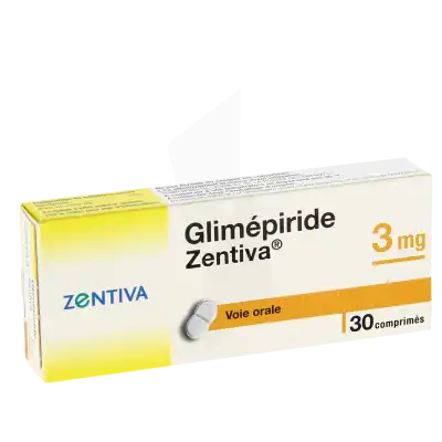 Glimepiride Zentiva 3 Mg, Comprimé à NANTERRE