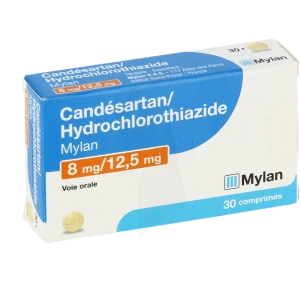 Candesartan/hydrochlorothiazide Viatris 8 Mg/12,5 Mg, Comprimé