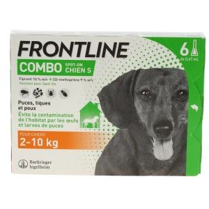 Frontline Combo 67,00 Mg / 60,30 Mg Solution Pour Spot-on Pour Chien S, Solution Pour Spot-on